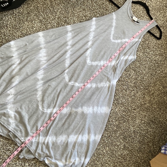 By Together tank dress swim suit cover tie dye knit dress S blue bin - Picture 6 of 7